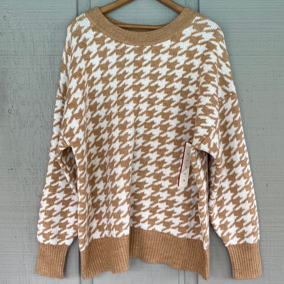 NWT Ava & Viv Houndstooth Sweater - Picture 2 of 9